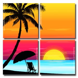 Hawaii Seascape Square Panels Paint By Numbers