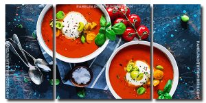 Herby Tomato Soup 3 Panels Paint By Numbers