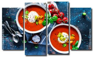 Herby Tomato Soup 4 Panels Paint By Numbers