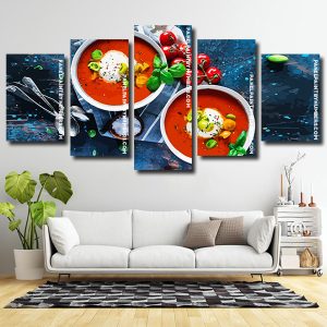 Herby Tomato Soup 5 Panels Paint By Numbers