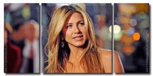 Jennifer Aniston 3 Panels Paint By Numbers