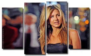 Jennifer Aniston 4 Panels Paint By Numbers