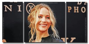 Jennifer Lawrence 3 Panels Paint By Numbers