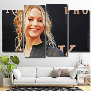 Jennifer Lawrence 4 Panels Paint By Numbers