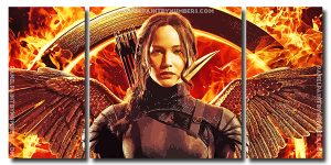 Jennifer Lawrence Hunger Games 3 Panels Paint By Numbers