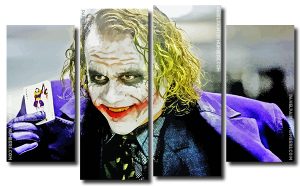 Joker 4 Panels Paint By Numbers