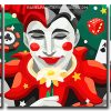 Joker Clown 3 Panels Paint By Numbers