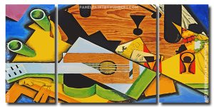 Juan Gris Still Life With Guitar 3 Panels Paint By Numbers