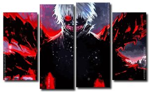 Ken Tokyo Ghoul 4 Panels Paint By Numbers