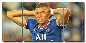 Kylian Mbappe 4 Panels Paint By Numbers