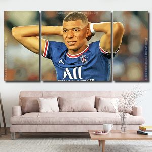 Kylian Mbappe 4 Panels Paint By Numbers