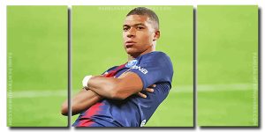 Kylian Mbappe Celebration 3 Panels Paint By Numbers