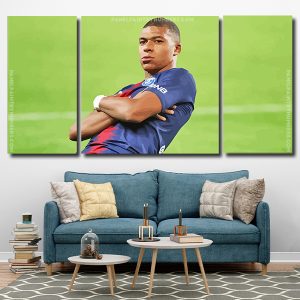 Kylian Mbappe Celebration 3 Panels Paint By Numbers