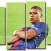 Kylian Mbappe Celebration 4 Panels Paint By Numbers