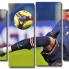 Kylian Mbappe Footballer 4 Panels Paint By Numbers