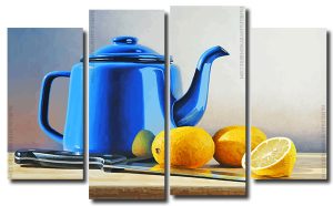 Lemons Still Life 4 Panels Paint By Numbers