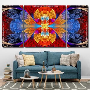 Mandala Glass 3 Panels Paint By Numbers