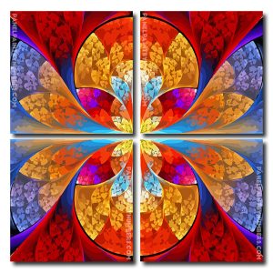 Mandala Glass Square Panels Paint By Numbers