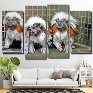 Marmosets 4 Panels Paint By Numbers