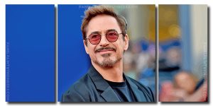 Marvel Star Robert Downey Jr 3 Panels Paint By Numbers