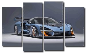 McLaren Sport Car 4 Panels Paint By Numbers