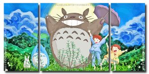 My Neighbor Totoro 3 Panels Paint By Numbers