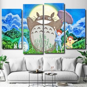 My Neighbor Totoro 4 Panels Paint By Numbers