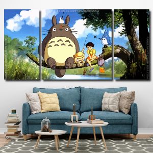 My Neighbor Totoro Anime 3 Panels Paint By Numbers