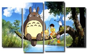 My Neighbor Totoro Anime 4 Panels Paint By Numbers