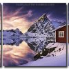 Norwegian Cabin In Snow 3 Panels Paint By Numbers