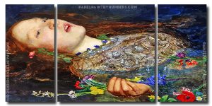 Ophelia by John Everett Millais 3 Panels Paint By Numbers