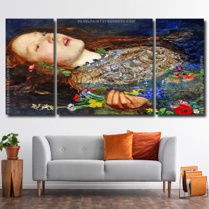 Ophelia by John Everett Millais 3 Panels Paint By Numbers