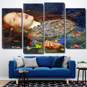 Ophelia by John Everett Millais 4 Panels Paint By Numbers