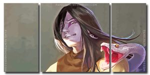 Orochimaru Anime 3 Panels Paint By Numbers