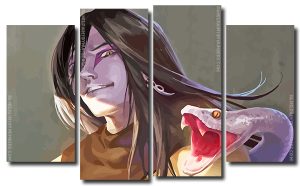 Orochimaru Anime 4 Panels Paint By Numbers