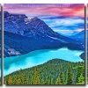 Peyto Lake Sunset 3 Panels Paint By Numbers