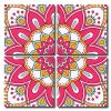 Pink Mandala Square Panels Paint By Numbers