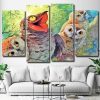 Potoo And Owls 4 Panels Paint By Numbers