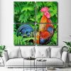 Rooster Bird Animal Square Panels Paint By Numbers