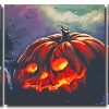 Scary Pumpkins 3 Panels Paint By Numbers