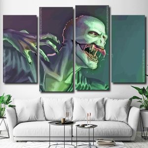 Scary Voldemort 4 Panels Paint By Numbers