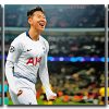 Son Heung Min 3 Panels Paint By Numbers