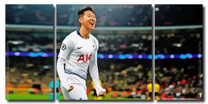 Son Heung Min 3 Panels Paint By Numbers