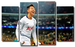 Son Heung Min 4 Panels Paint By Numbers