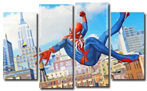 Spider Man 4 Panels Paint By Numbers