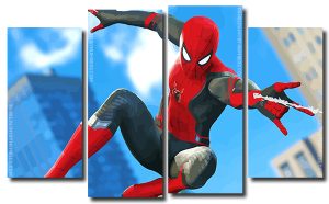 Spiderman 4 Panels Paint By Numbers