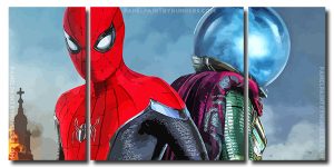 Spiderman Far From Home 3 Panels Paint By Numbers