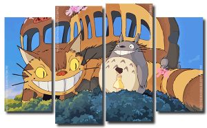 Studio Ghibli My Neighbor Totoro 4 Panels Paint By Numbers