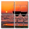 Sunset Cups Square Panels Paint By Numbers