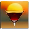 Sunset Glass Cup 3 Panels Paint By Numbers